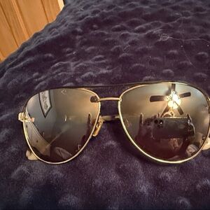 Kate Spade Gold Aviator Sunglasses